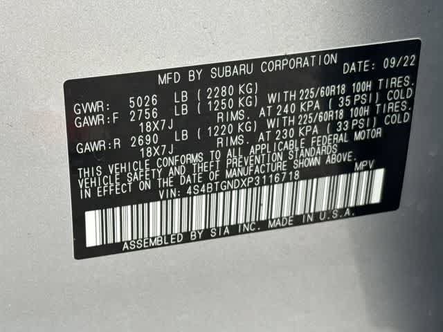 Certified 2023 Subaru Outback Limited XT AWD/4WD image 33