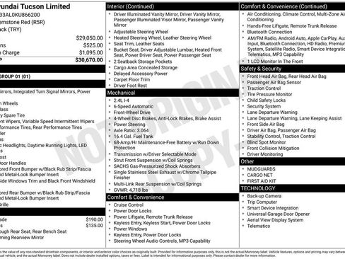Used 2019 Hyundai Tucson Limited FWD image 28