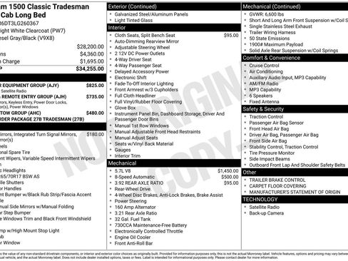 Used 2020 RAM 1500 Tradesman w/ Popular Equipment Group RWD image 6