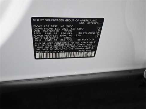 New 2026 Volkswagen Atlas SE image 18