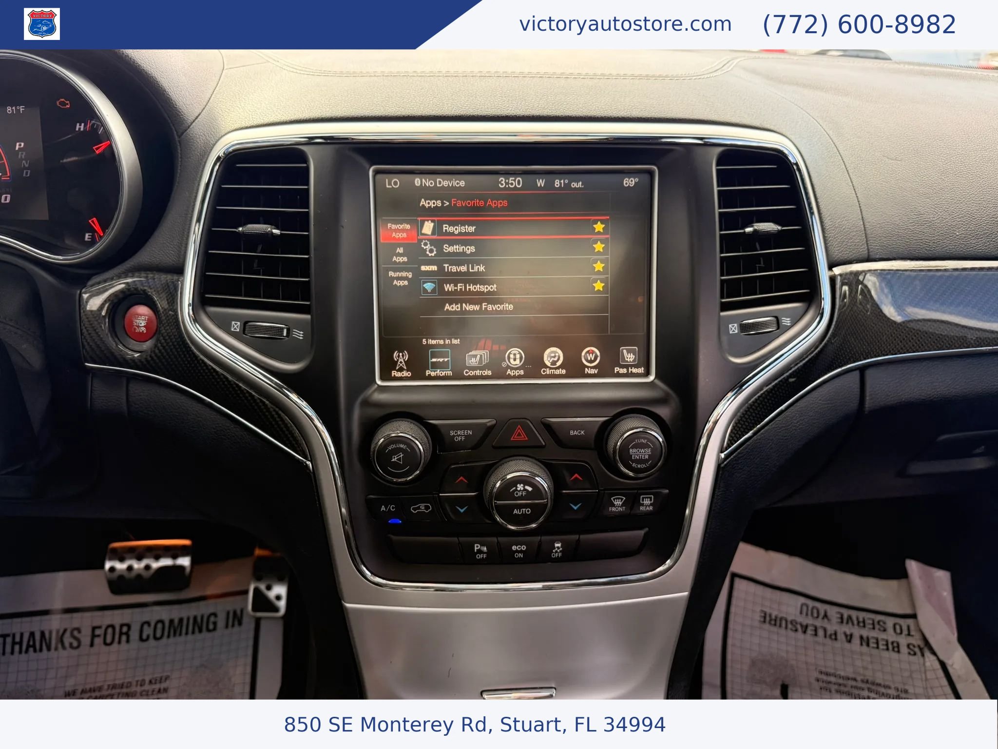 Used 2016 Jeep Grand Cherokee SRT AWD/4WD image 17