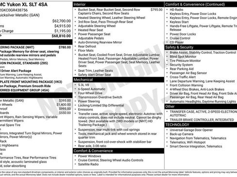 Used 2016 GMC Yukon XL SLT w/ HD Trailering Package image 3