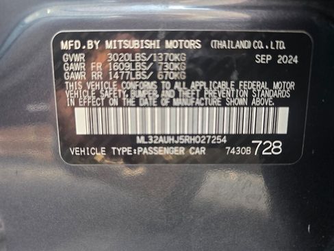 Used 2024 Mitsubishi Mirage ES FWD image 24