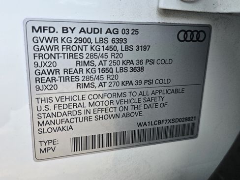 Used 2025 Audi Q7 2.0T Premium Plus w/ Premium Plus Package AWD/4WD image 10