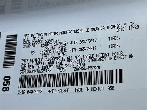 New 2026 Toyota Tacoma TRD Off-Road image 17