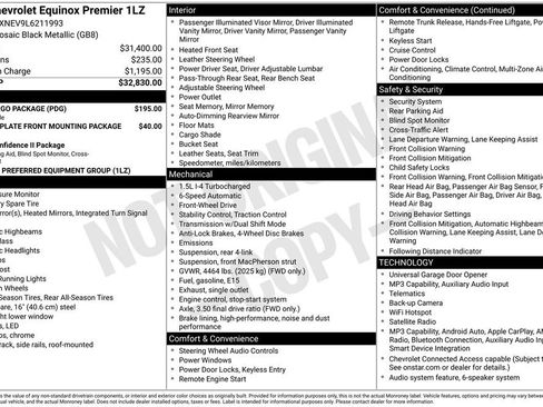 Used 2020 Chevrolet Equinox Premier w/ LPO, Cargo Package FWD image 11