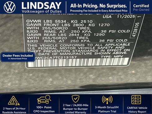 Certified 2026 Volkswagen Atlas Cross Sport SE FWD image 27