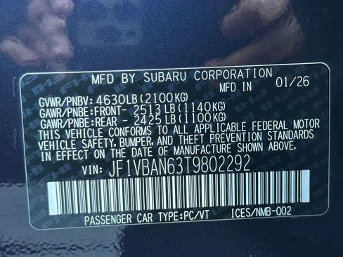 New 2026 Subaru WRX Limited image 23