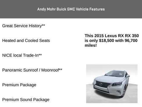 Used 2015 Lexus RX 350 AWD image 8