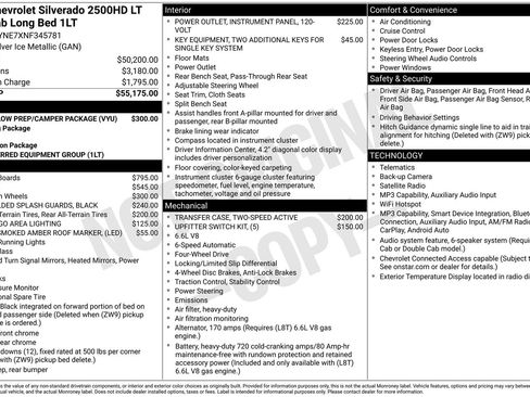 Used 2022 Chevrolet Silverado 2500 LT w/ Snow Plow Prep/Camper Package AWD/4WD image 26