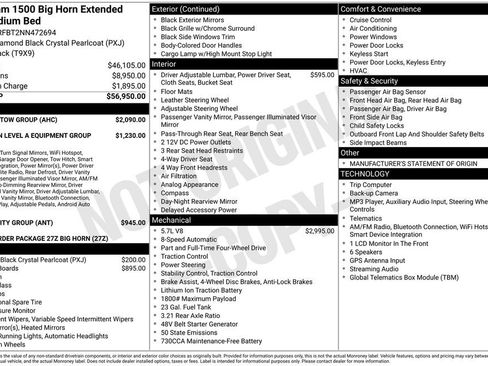 Used 2022 RAM 1500 Big Horn w/ Trailer Tow Group AWD/4WD image 42