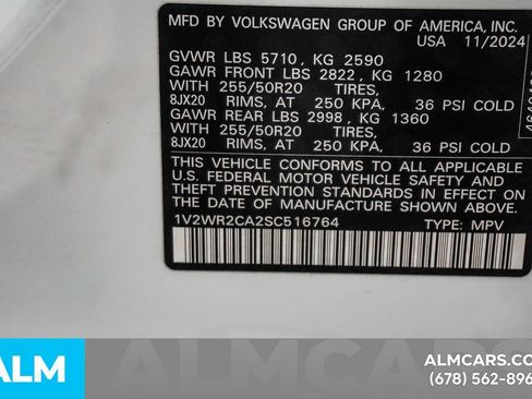 Used 2025 Volkswagen Atlas SE FWD image 63