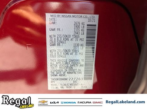 Used 2022 Nissan Pathfinder Platinum w/ Lighting Package (N92) image 35