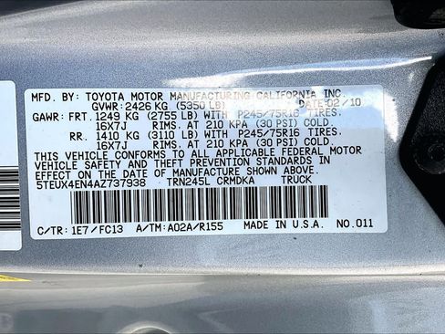 Used 2010 Toyota Tacoma 4x4 Access Cab image 35