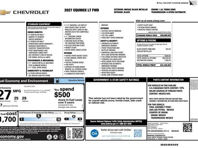 New 2027 Chevrolet Equinox LT
