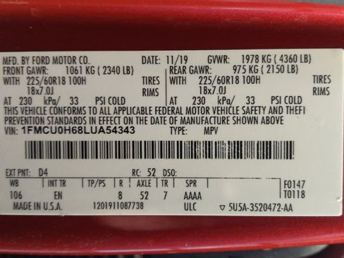 Used 2020 Ford Escape SEL FWD image 33