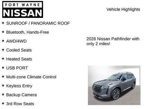 New 2026 Nissan Pathfinder Platinum w/ Cargo Package AWD/4WD image 7