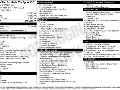 Used 2023 Cadillac Escalade ESV Sport w/ Touring Package image 10