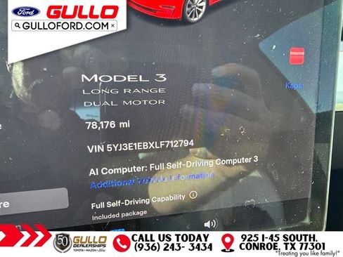Used 2020 Tesla Model 3 Long Range AWD/4WD image 8
