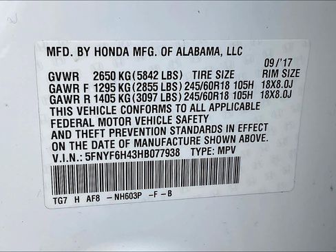 Used 2017 Honda Pilot EX image 34