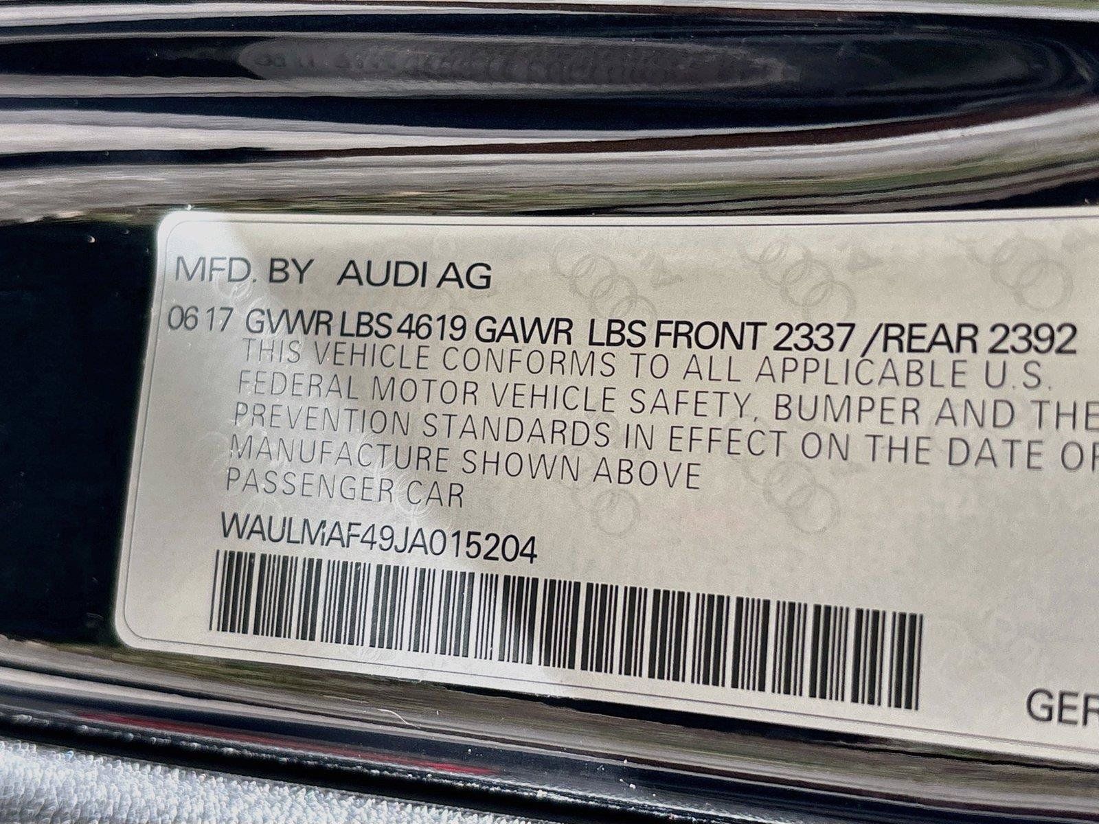 Used 2018 Audi A4 2.0T Ultra Premium Plus w/ Premium Plus Package FWD image 18
