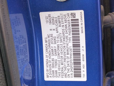 Certified 2023 Honda Civic Sport image 34