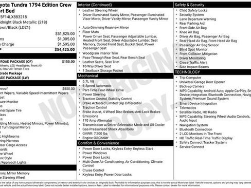 Used 2020 Toyota Tundra 1794 Edition w/ TRD Off-Road Package image 6