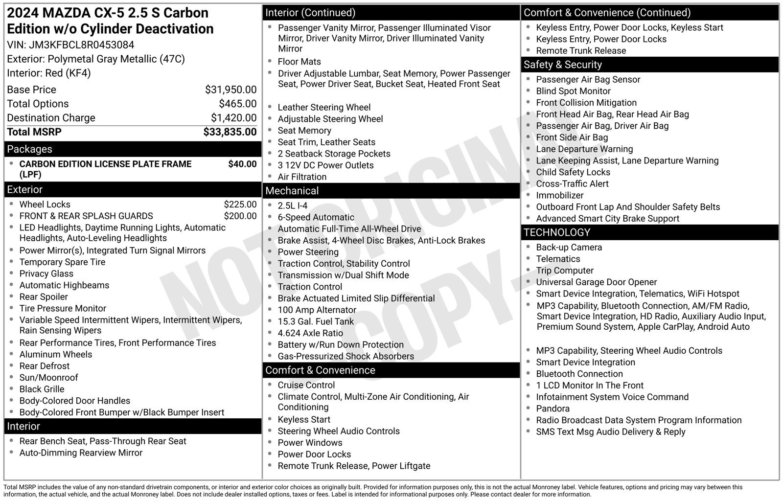 Used 2024 MAZDA CX-5 Carbon Edition AWD/4WD image 42