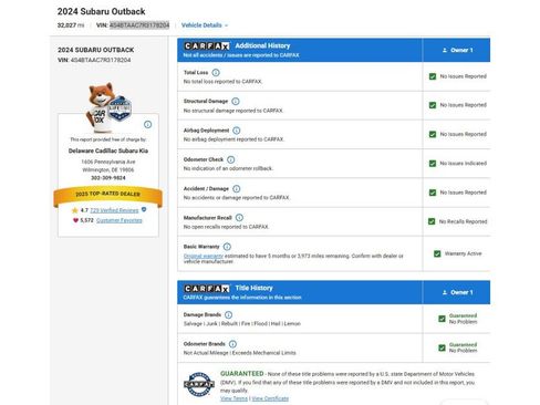 Used 2024 Subaru Outback AWD/4WD image 8