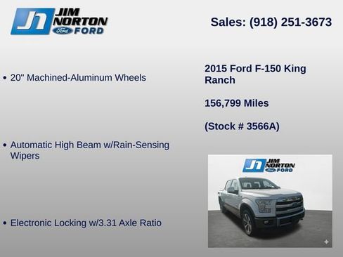 Used 2015 Ford F150 King Ranch w/ Equipment Group 601A Luxury AWD/4WD image 17