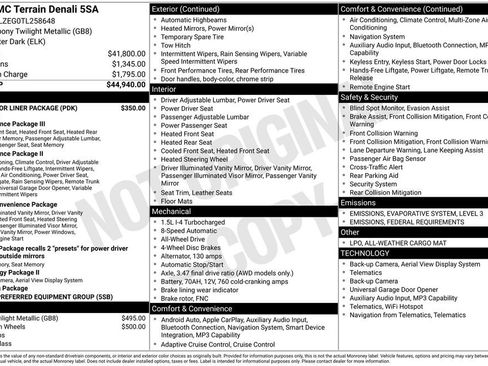 New 2026 GMC Terrain Denali w/ LPO, Floor Liner Package image 44