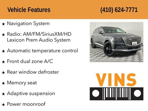 Used 2022 Genesis GV80 3.5T Prestige Signature AWD/4WD image 5
