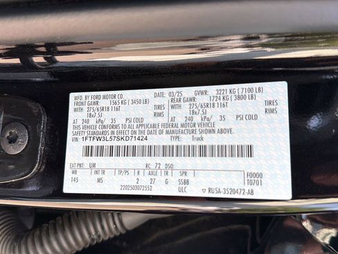 Certified 2025 Ford F150 XLT w/ Equipment Group 301A Standard AWD/4WD image 37