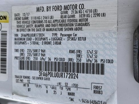 Used 2018 Ford Fusion SE w/ Equipment Group 602A FWD image 38