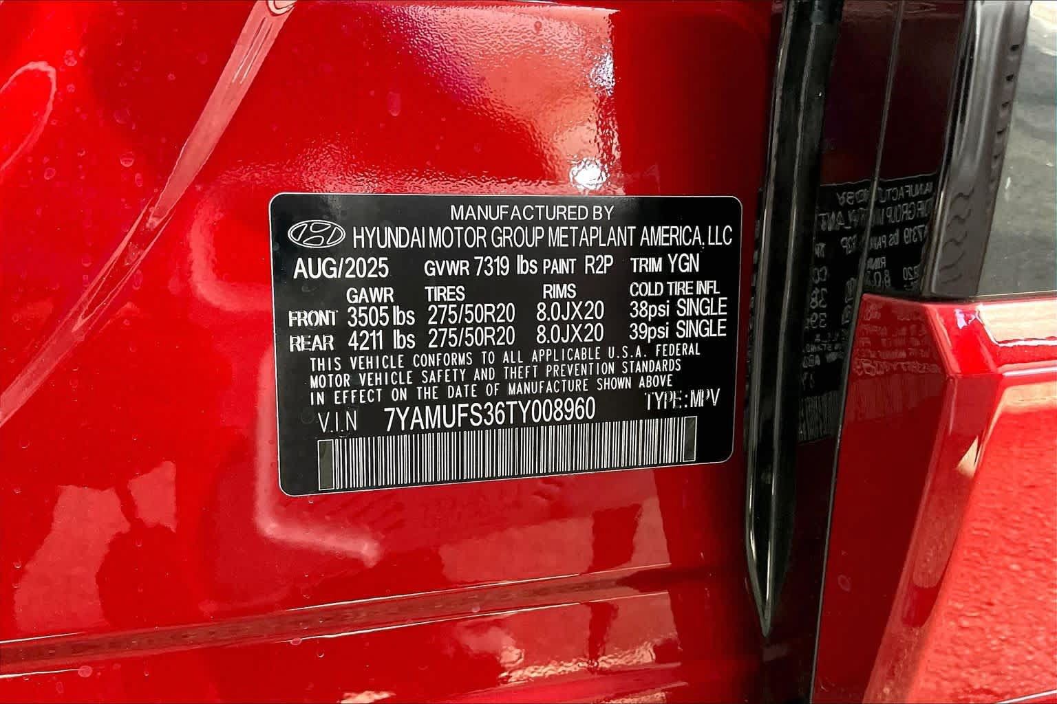 Certified 2026 Hyundai Ioniq 9 SEL AWD/4WD image 33