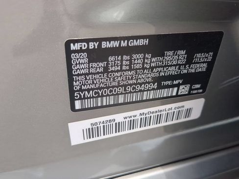 Used 2020 BMW X6 M Competition w/ Executive Package AWD/4WD image 31