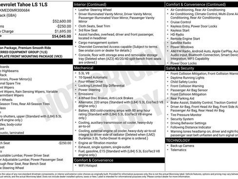 Used 2021 Chevrolet Tahoe LS AWD/4WD image 4