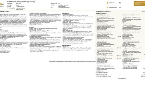 Used 2016 Chevrolet Silverado 1500 High Country w/ High Country Premium Package image 9