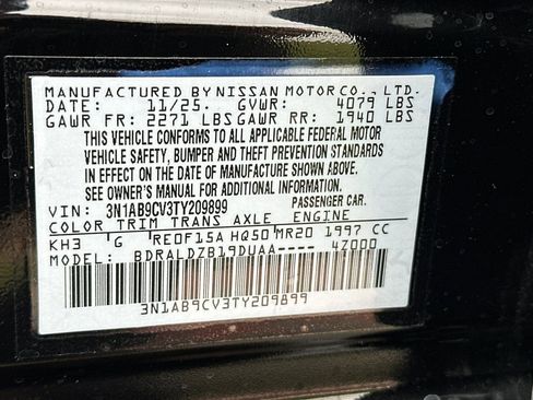 New 2026 Nissan Sentra SV w/ Floor Mat Package FWD image 22