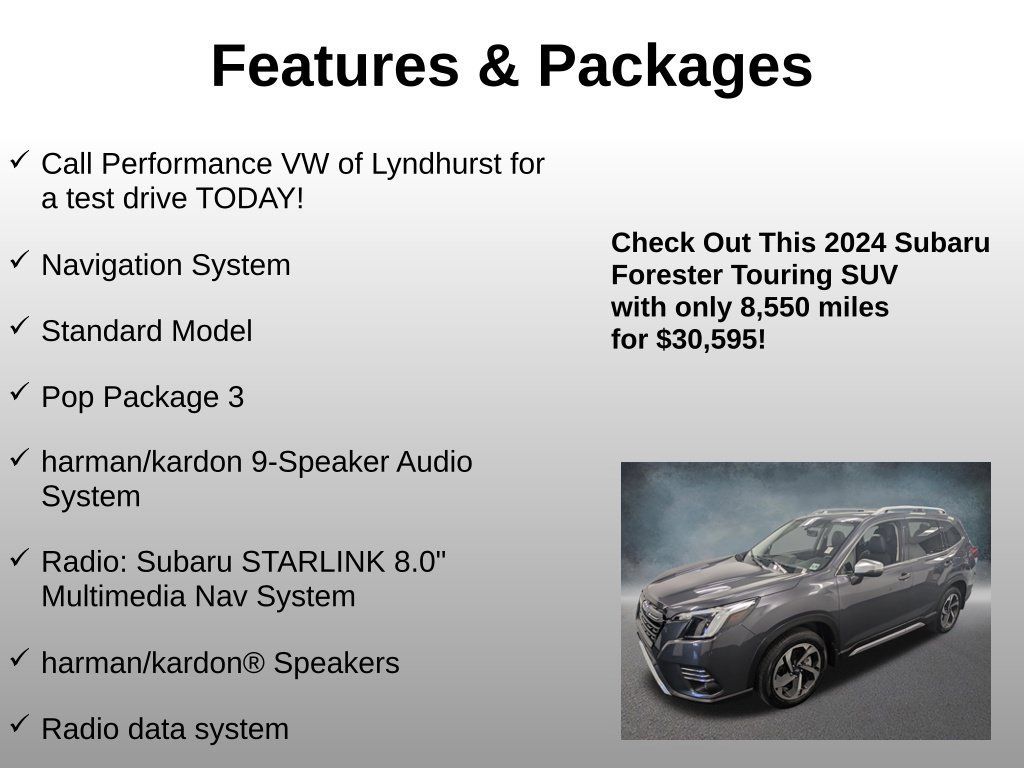 Used 2024 Subaru Forester Touring w/ POP Package 3 AWD/4WD image 4