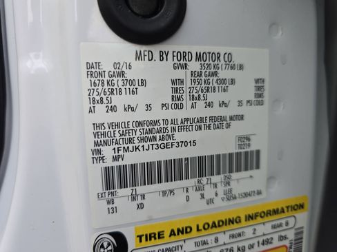 Used 2016 Ford Expedition EL XLT w/ Equipment Group 202A image 38