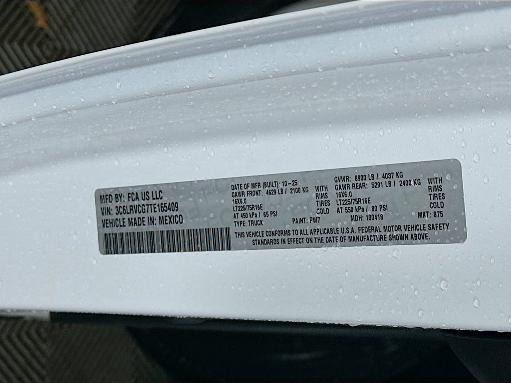 New 2026 RAM ProMaster 2500 w/ Cold Weather Group FWD image 19