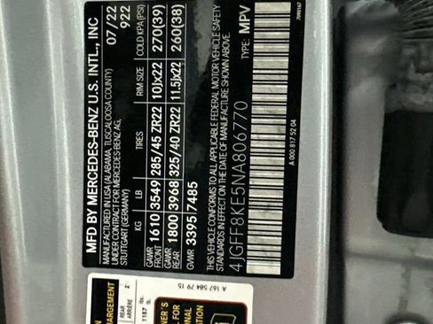 Certified 2022 Mercedes-Benz GLS 63 AMG 4MATIC image 32