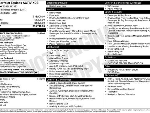 New 2025 Chevrolet Equinox ACTIV w/ Convenience Package III image 18