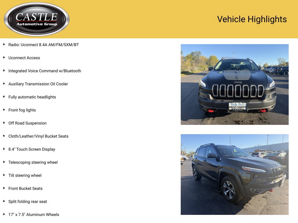 Used 2015 Jeep Cherokee Trailhawk AWD/4WD image 4