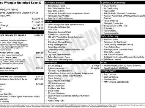 Certified 2021 Jeep Wrangler Unlimited Sport image 40