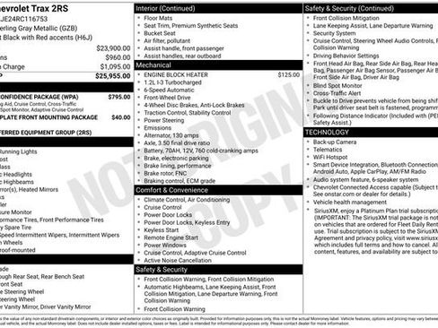Used 2024 Chevrolet Trax RS w/ Driver Confidence Package FWD image 12