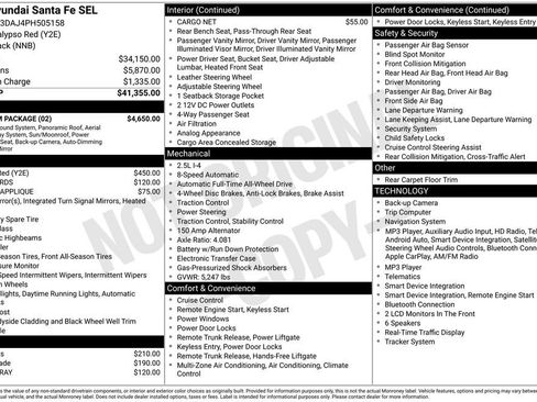 Certified 2023 Hyundai Santa Fe SEL w/ Premium Package AWD/4WD image 36