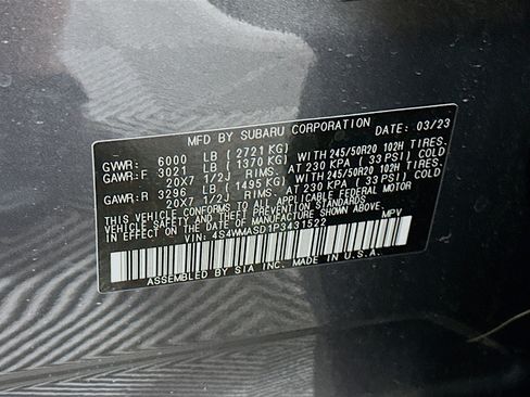 Used 2023 Subaru Ascent Limited AWD/4WD image 12