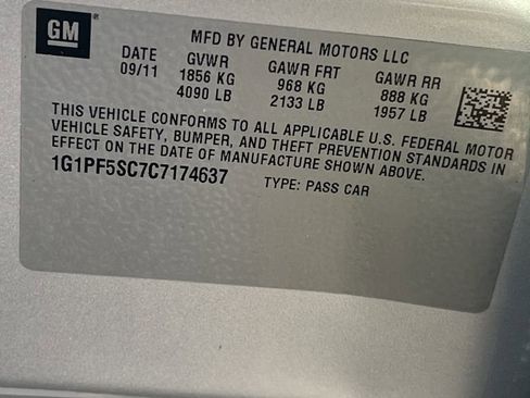 Used 2012 Chevrolet Cruze LT FWD image 8